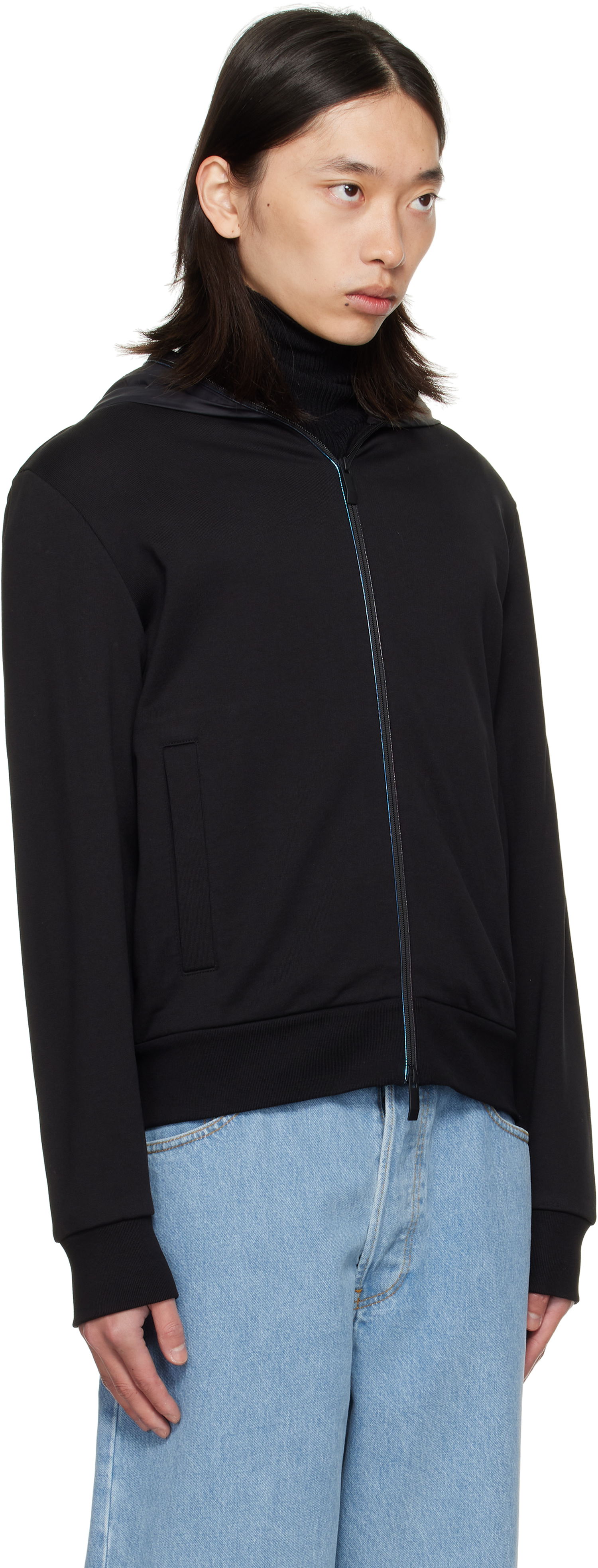 Jakke Moncler Moncler Zip Up Cardigan Jacket Sort | K20918G0001389AZY, 1