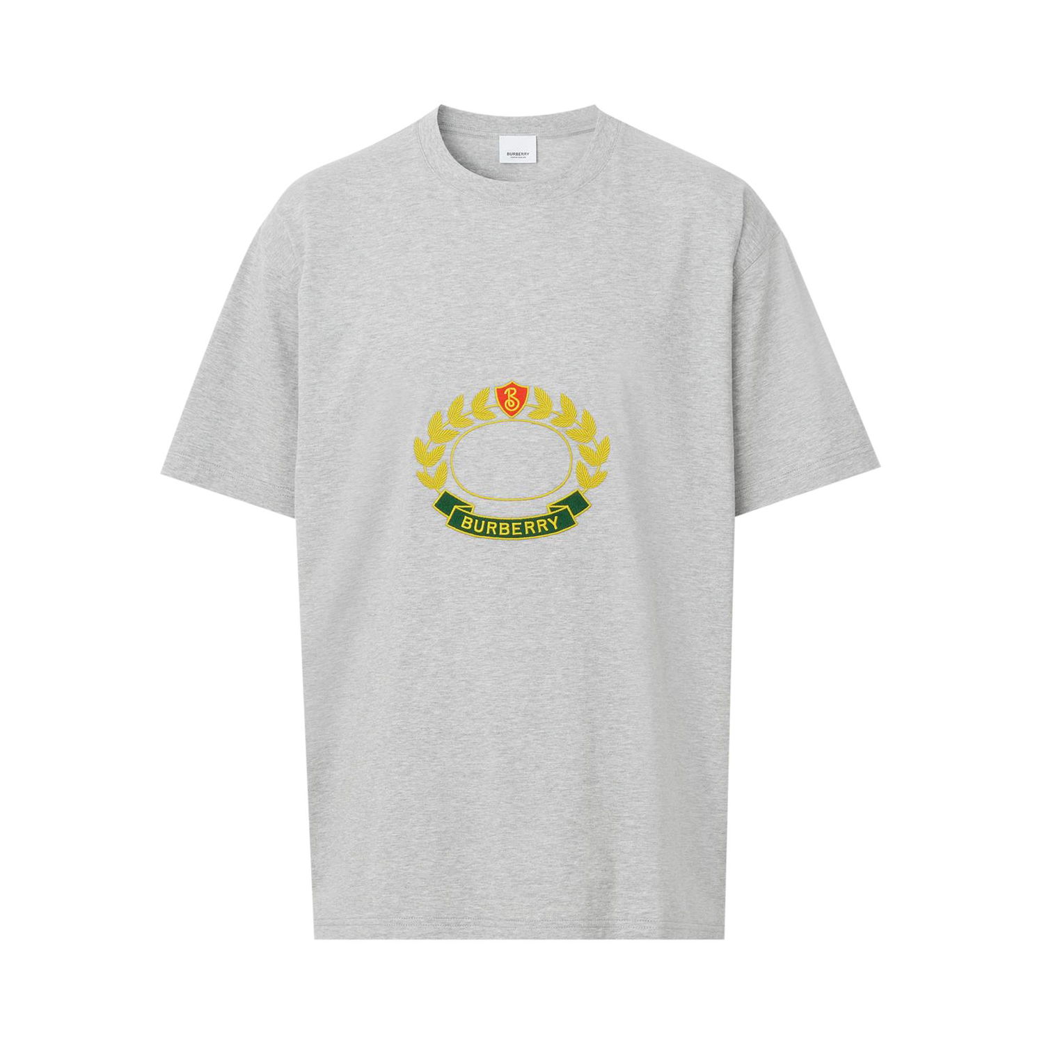 T-shirt Burberry Oak Leaf Crest Oversized T-Shirt Grå | 8061291, 1