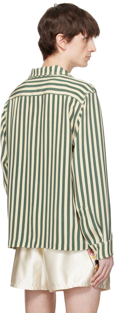 Skjorte Bode Bode Soda Stripe Trillium Shirt Grøn | MRS25SH014, 2
