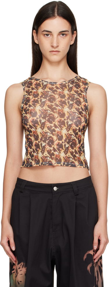 Tanktop Collina Strada Collina Strada Leopard Peony Dachi Cardio Top Gul | XX3022, 0