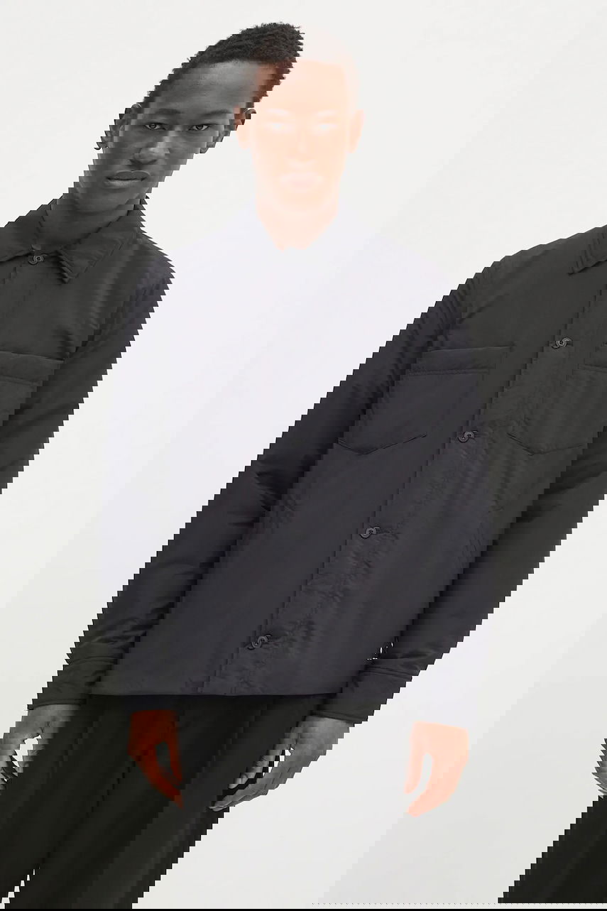 Puffer jakke Samsoe Samsoe Samsoe Samsoe Sapally Padded Overshirt Sort | M25100087, 0