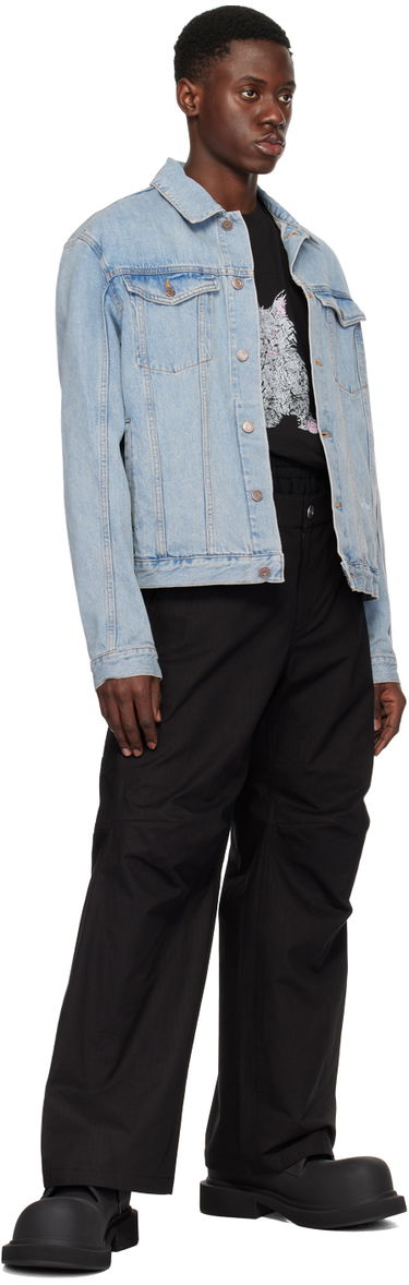 Jakke We11done We11done Embroidered Denim Jacket Blå | WD-DJ1-24-367-U-IC, 3