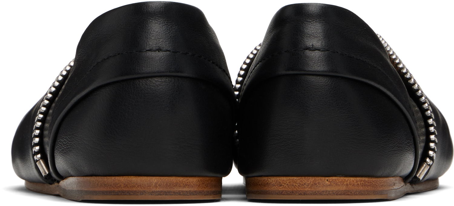 Tøj JW Anderson JW Anderson Biker Zip Ballerina Flats Sort | BL0032-LA0268, 1