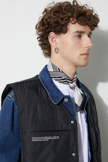 Vest PANGAIA Pangaia Quilted Vest Sort | 10000530, 4