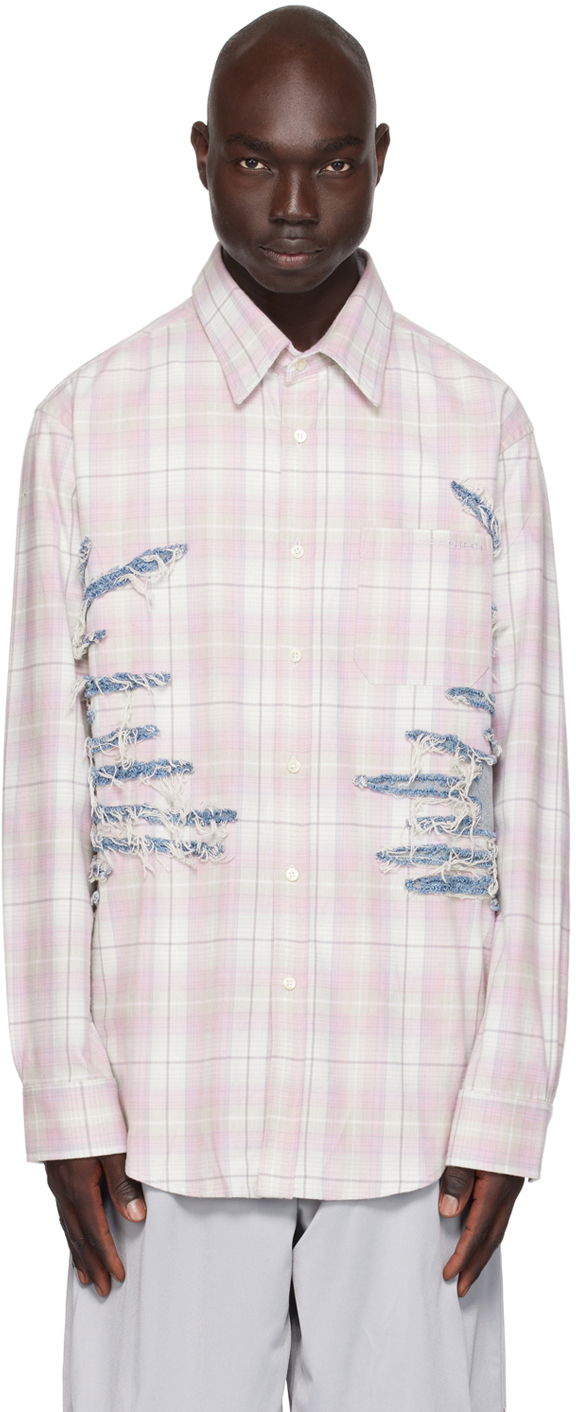 Skjorte Y/PROJECT Whisker Long Sleeve Shirt Lyserød | SHIRT72-S25, 0