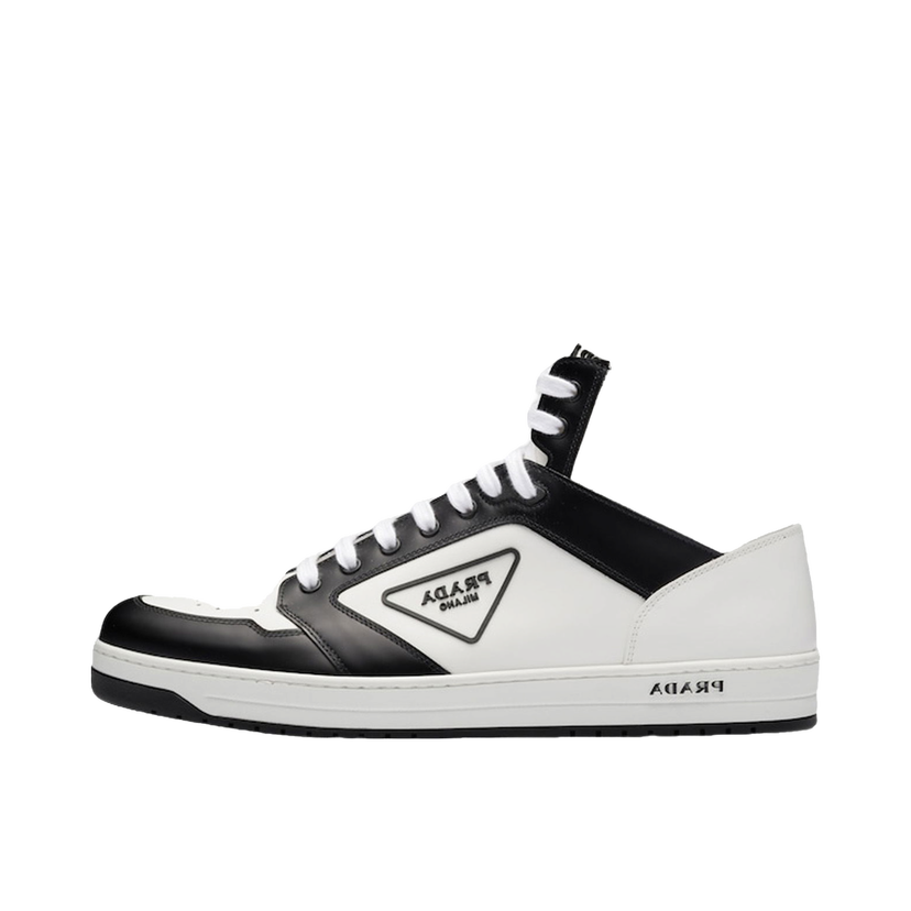 Sneakers og sko Prada District High 'White Black White Leather' Hvid | 2TE182_3LJ6_F0964