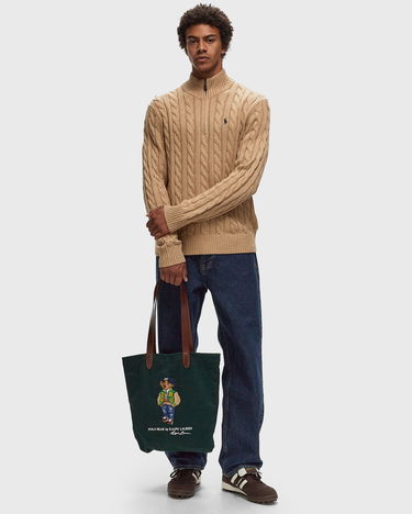 Sweater Polo by Ralph Lauren Long Sleeve Pullover Sweater Brun | 710810841003, 1
