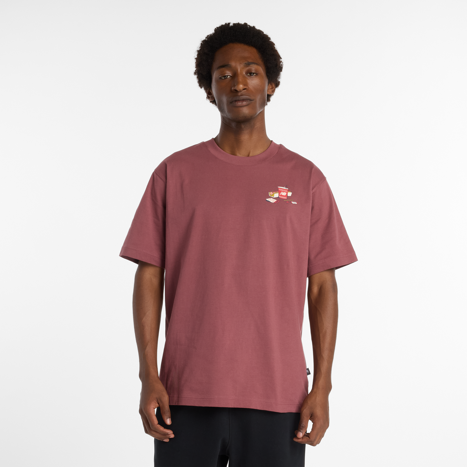 T-shirt New Balance Spectator Graphic T-Shirt Bourgogne | MT53931-WAD, 1