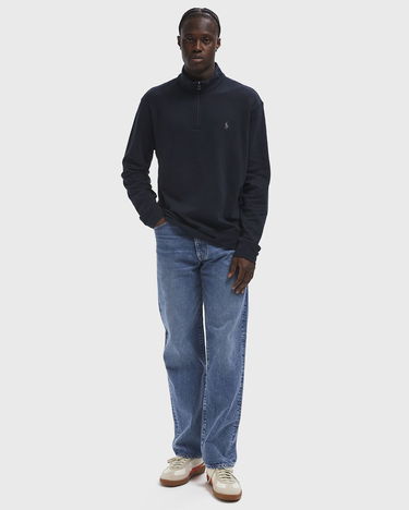 Sweatshirt Polo by Ralph Lauren Men's Quarter-Zip Sweatshirt Mørkeblå | 710812963003, 2