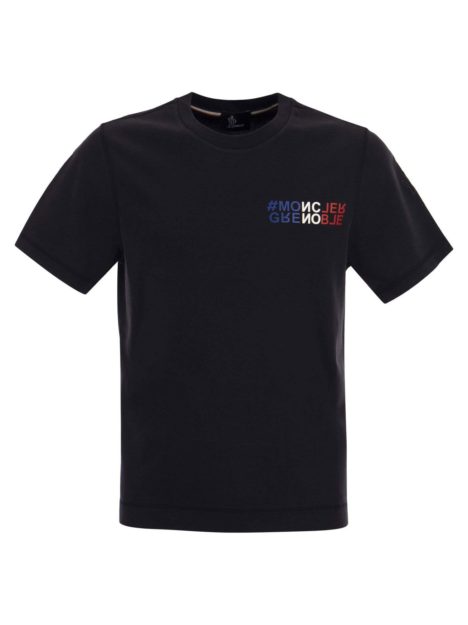 T-shirt Moncler Grenoble Logo T-Shirt Mørkeblå | i20978c0000383927 773, 0