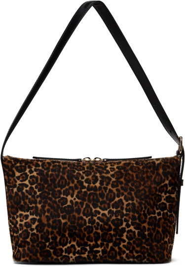 Skuldertaske A.P.C. Leopard Print Shoulder Bag Brun | PXCAU-F61974, 0