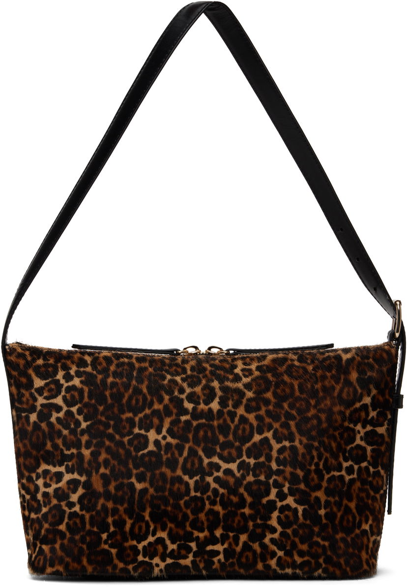 Skuldertaske A.P.C. Leopard Print Shoulder Bag Brun | PXCAU-F61974