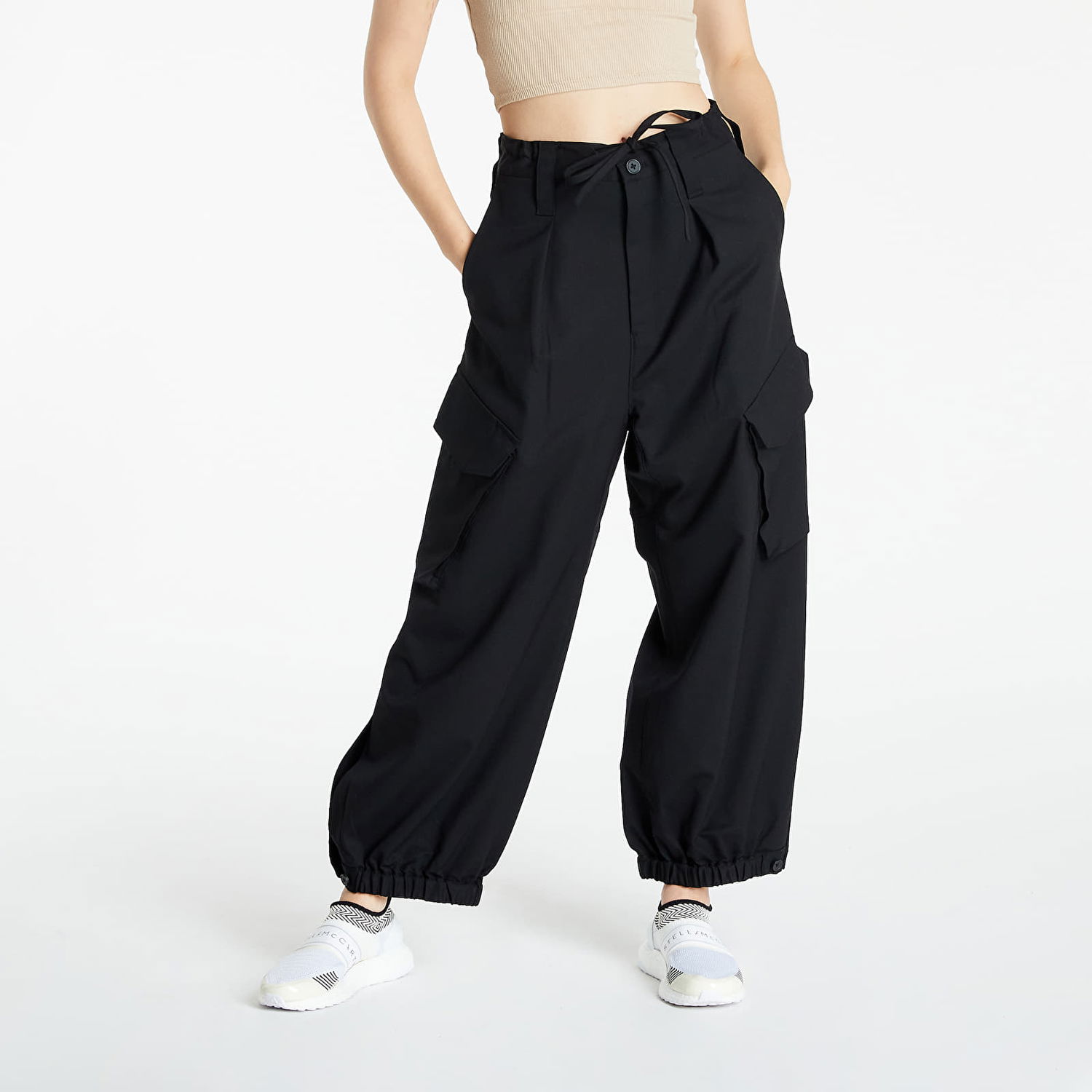 Cargo bukser Y-3 Classic Refined Wool Stretch Cargo Pants Sort | GV2794, 0