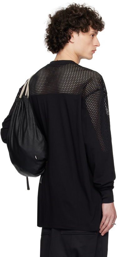 T-shirt Rick Owens Rick Owens Champion Edition Girdered T-Shirt Sort | CM01E1673 CHJGOM JERSEY + MESH, 2