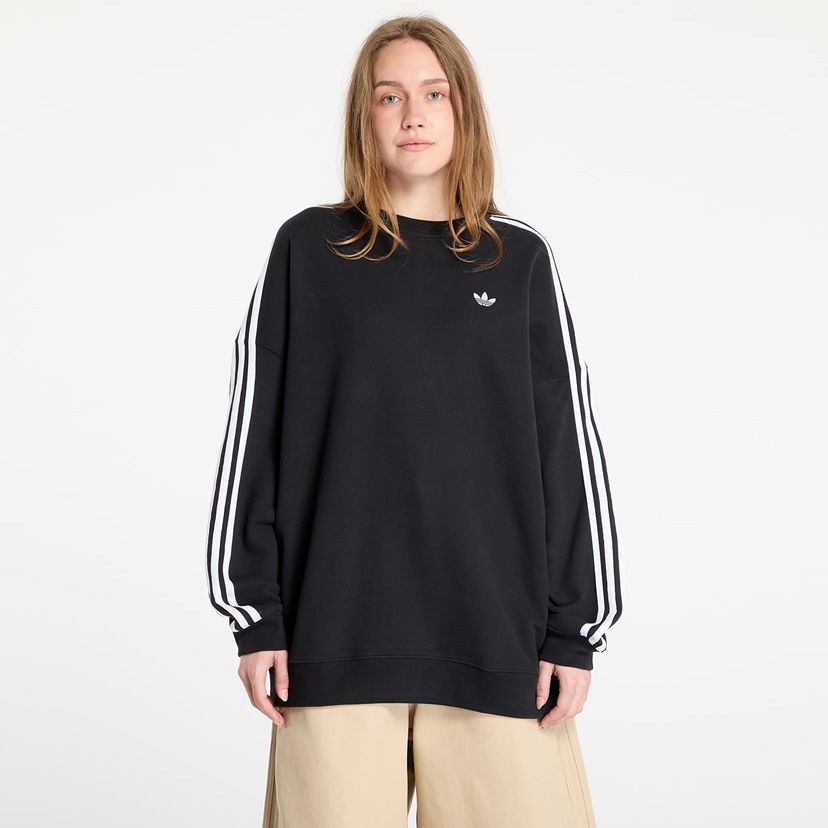Sweatshirt adidas Originals Adicolor 3-Stripes Adilenium Sweatshirt Sort | JX5285