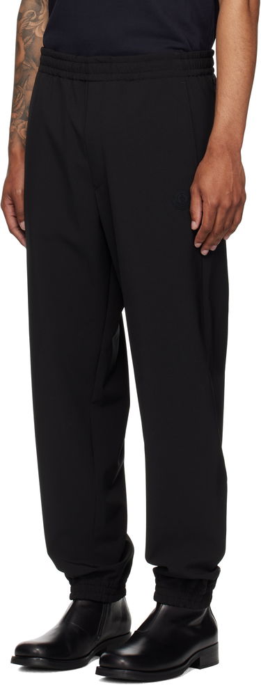 Joggingbukser Moncler Moncler Logo Jogging Pants Sort | K20912A00012598PM, 3