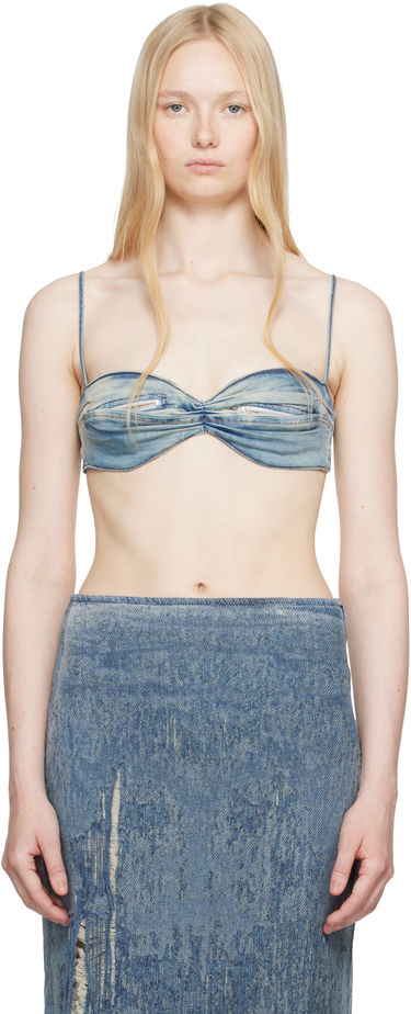 Nederdel Diesel Diesel De-Ouchy-S Denim Bra Top Blå | A16308 0ABDD, 0