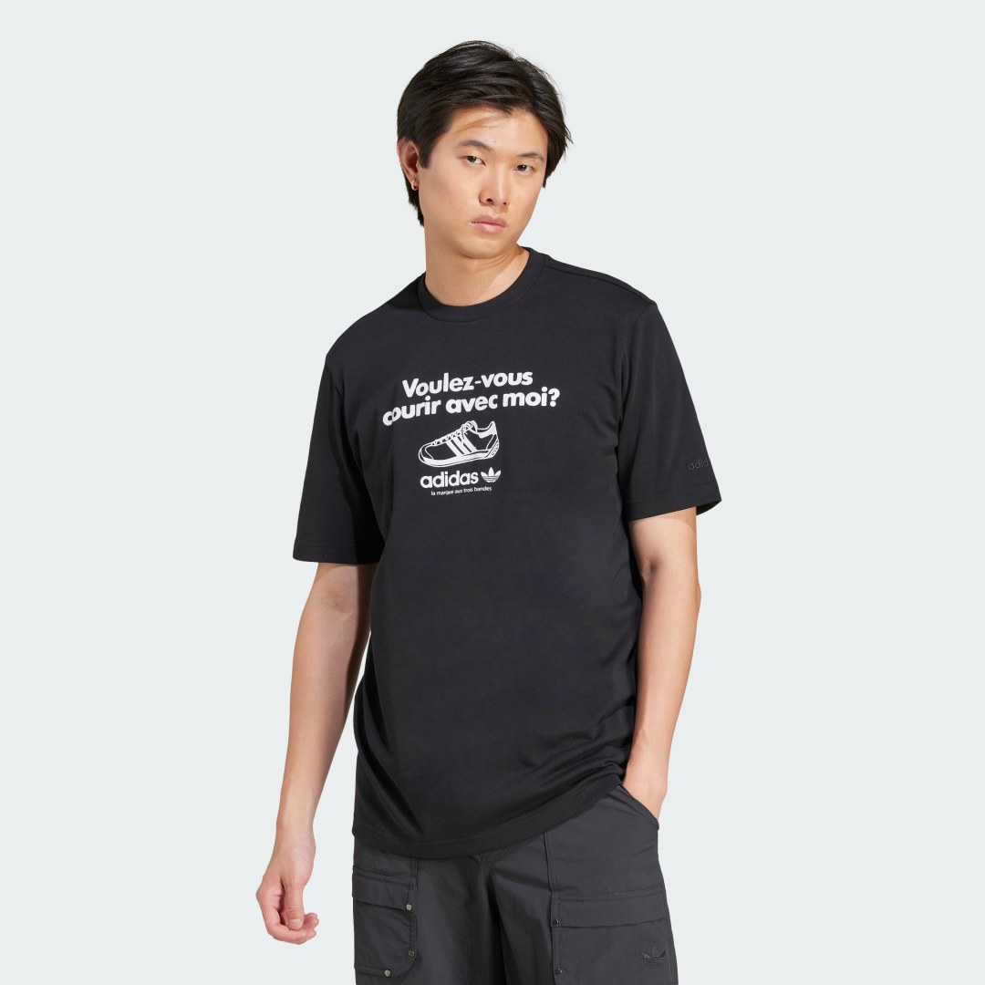 T-shirt adidas Performance Sneaker Graphic Tee Sort | JC8366, 0