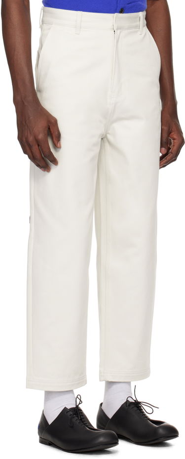 Bukser ADER ERROR Patch Trousers Hvid | BMSGFYBT0101IV, 1