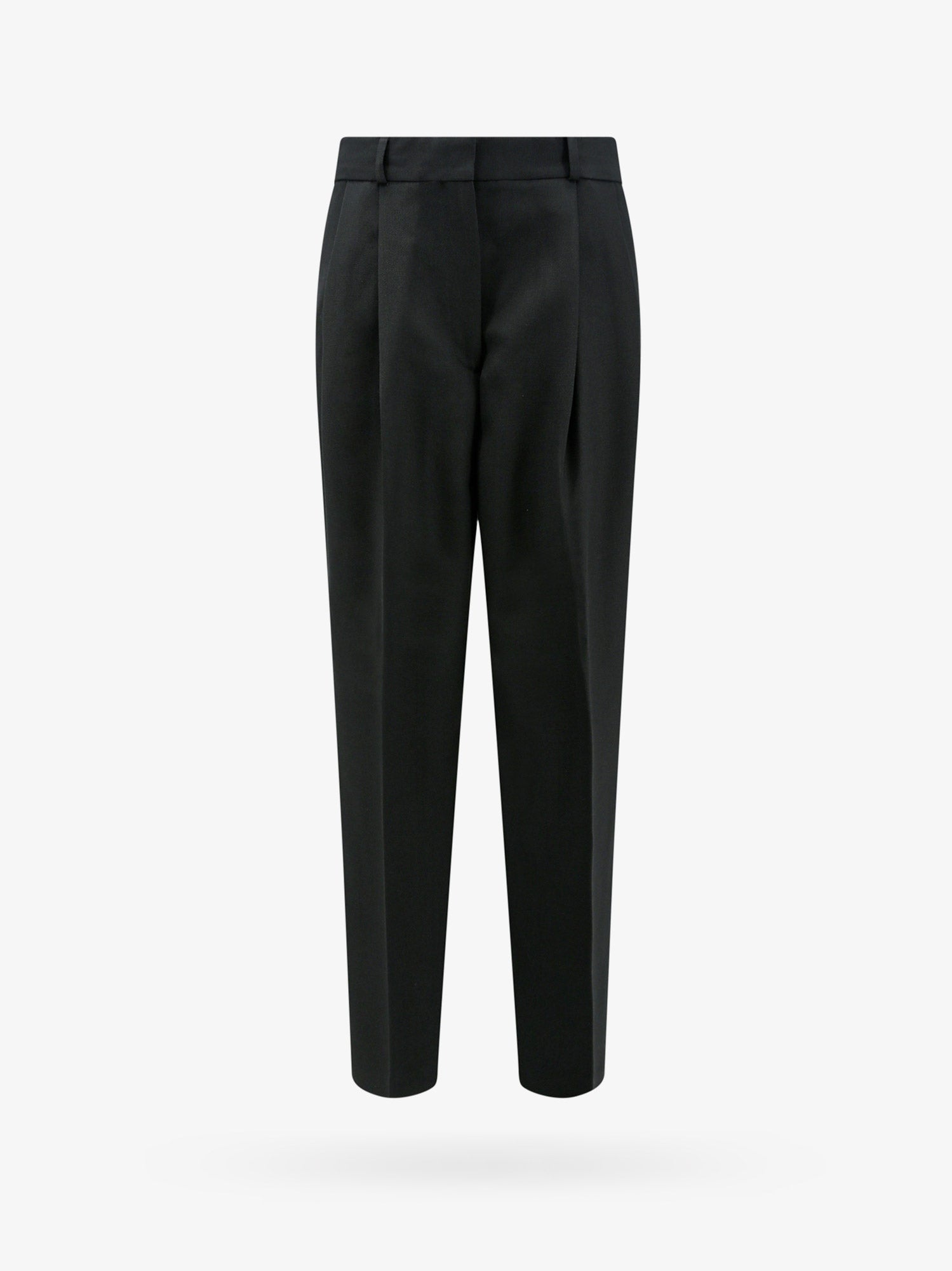 Bukser TOTEME Pleated Straight-Leg Trousers Sort | 234WRTWBM109FB0026001, 0