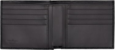 Tegnebog FERRAGAMO Bifold Textured Leather Wallet Sort | 733308, 2
