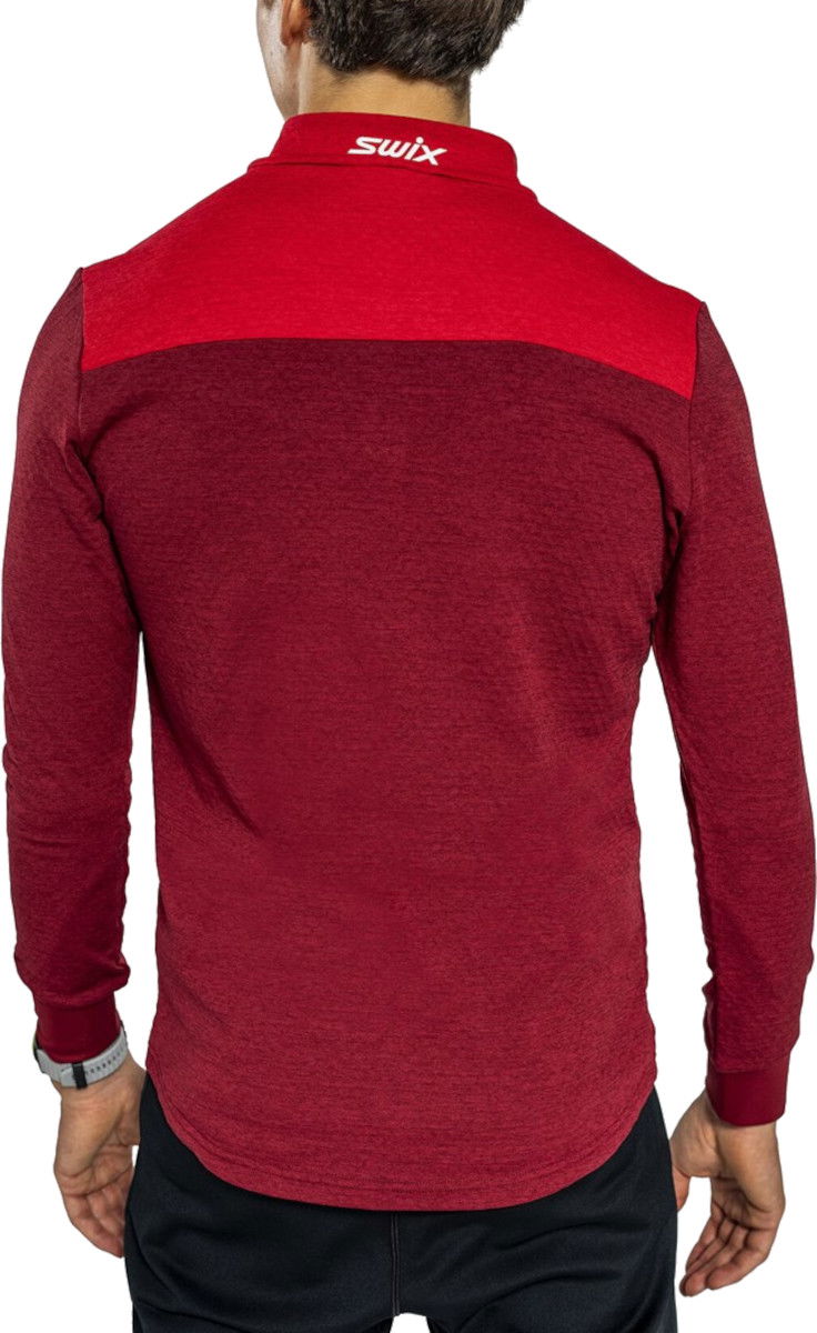 Sweatshirt SWIX Dynamic Midlayer Half Zip Pullover Rød | 10079-23-94306, 1