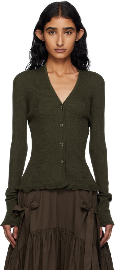 Sweater Cecilie Bahnsen Cecilie Bahnsen Bessie Knit Cardigan Grøn | 2.25KNI52003 BESSIE CARDIGAN, 0
