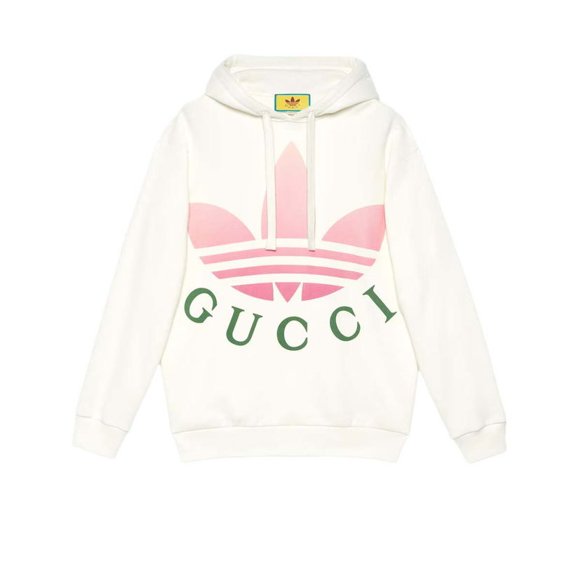 Sweatshirt Gucci adidas xJersey Hooded Sweatshirt White Hvid | 717427 XJE2C 9258