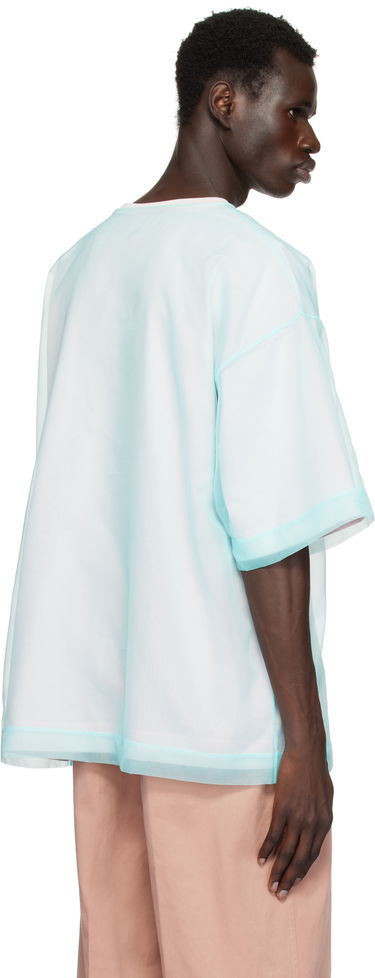 T-shirt Dries Van Noten Dries Van Noten Layered Organza T-Shirt Blå | 251-021120-1603, 2
