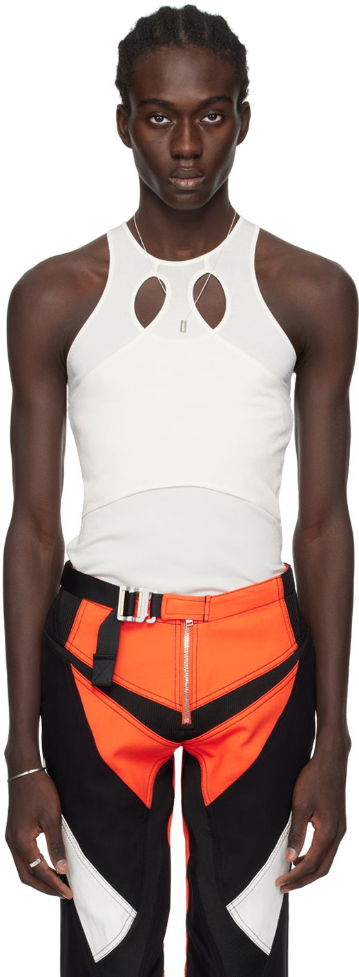 Tanktop Dion Lee Mobius Loop Tank Top Hvid | C7243PS24