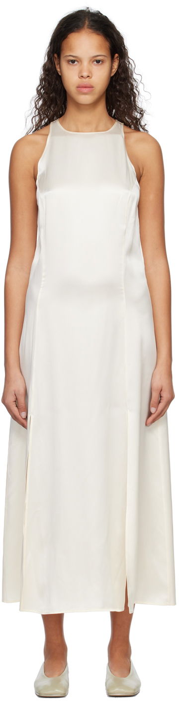 Kjole Loulou de Saison Loulou de Saison Mina Midi Dress Hvid | MINA