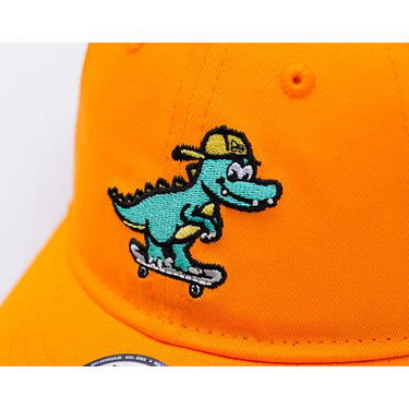 Kasket New Era Dinosaur 9FORTY Adjustable Hat Toddler Orange | 60595418, 4