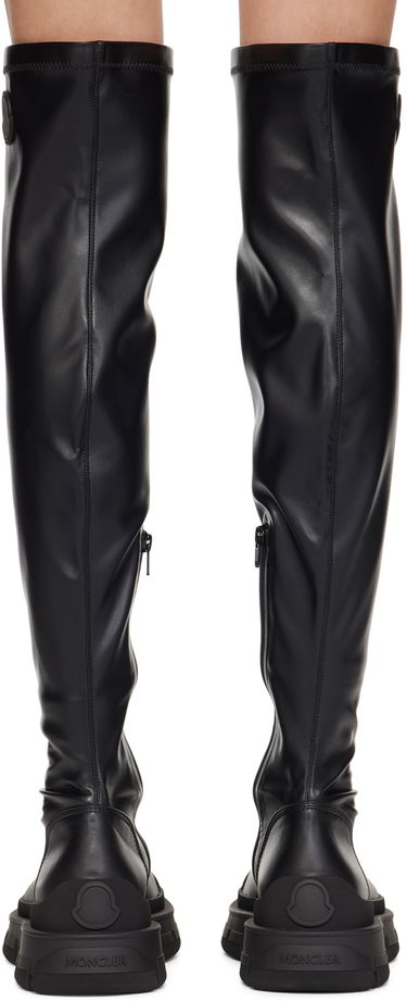 Tøj Moncler Moncler Hevea High Tall Boots Sort | J209B4G00060M4369, 1