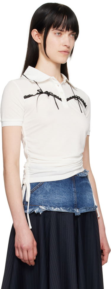 Polo skjorte Andersson Bell Andersson Bell Halter String Piqué Polo Hvid | atb1255w, 1