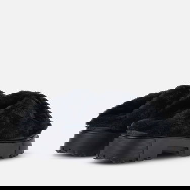 Sneakers og sko Hogan Hogan H644 Chunky Faux Fur Mule Sort | HXW6440FC303H6B999, 3