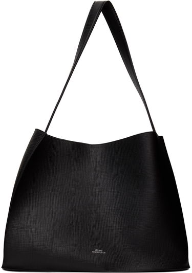 Håndtaske Studio Nicholson Studio Nicholson Doublet Leather Tote Bag Sort | DOUBLET SN - 741, 0