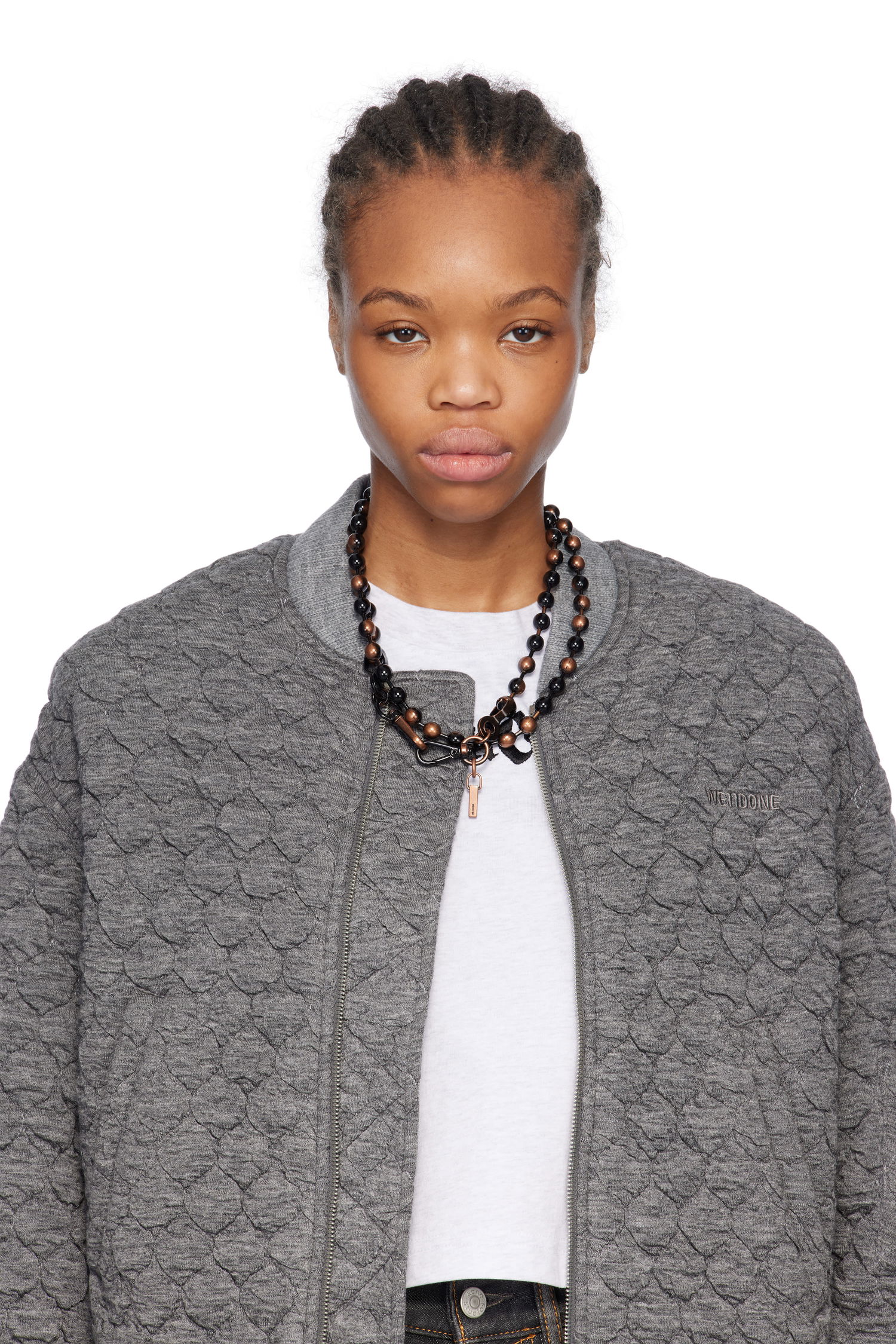 Halskæde We11done We11done Ball Chain Necklace Sort | WD-AJ0-25-588-U-BK, 1