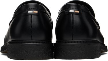 Sneakers og sko BOSS BOSS Polished Leather Loafers Sort | 50536162, 1