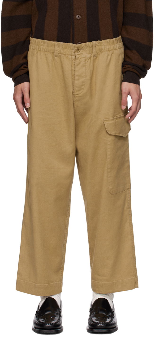 Cargo bukser YMC YMC Military Cargo Pants Beige | P4VAI