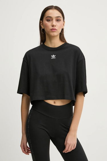 Crop top adidas Originals Essentials Cropped T-Shirt Sort | IW5706, 0