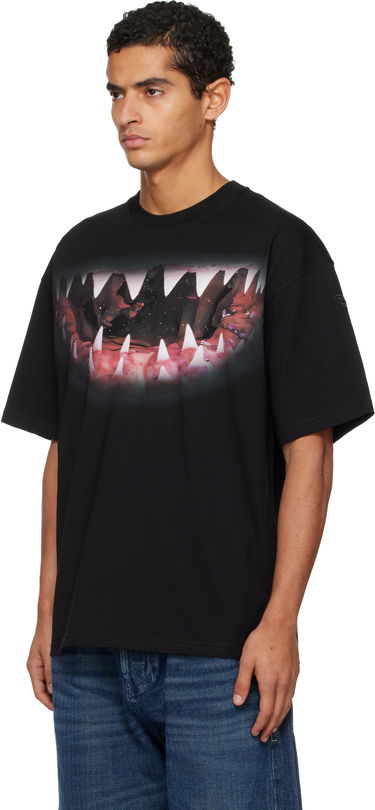T-shirt Diesel Shark Jaw Print T-Shirt Sort | A19617-0PLAT-9XX, 3