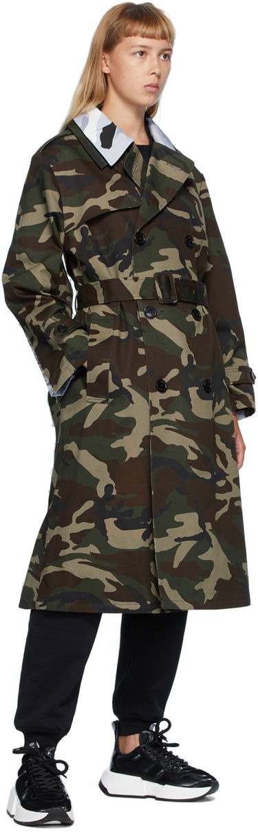 Trenchcoat VETEMENTS Vetements Layered Camo Trench Coat Grøn | WAH21JA943, 3