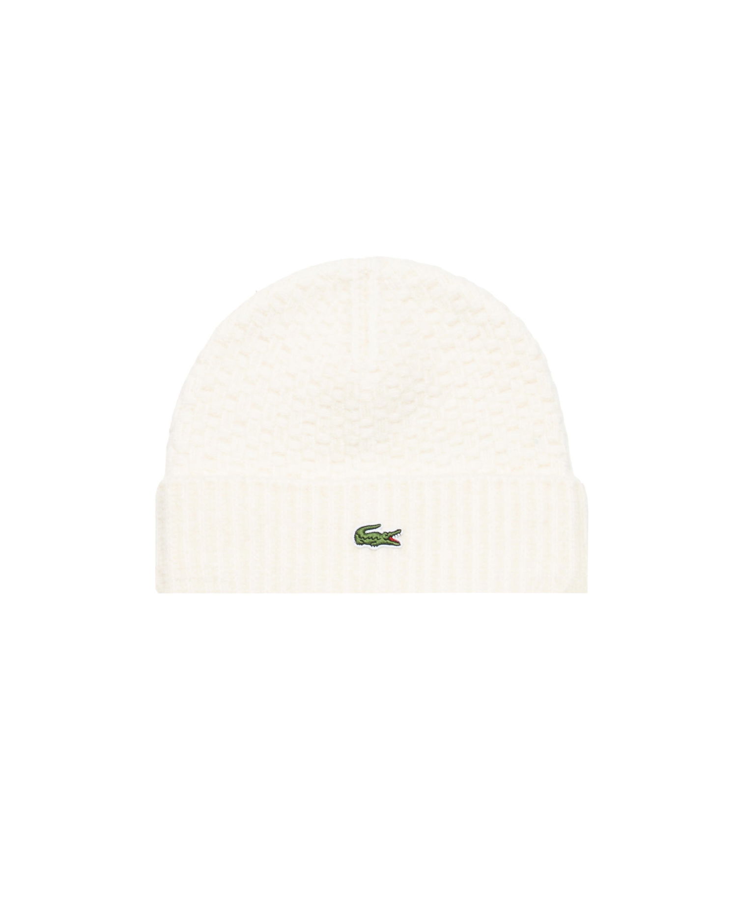 Beanie Lacoste Textured Knit Beanie Hvid | RB8203-XFJ, 0