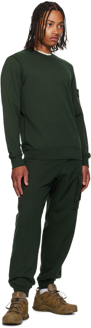 Sweatshirt Stone Island Organic Cotton Fleece Sweatshirt Grøn | K2S15 6100060 S0051, 4