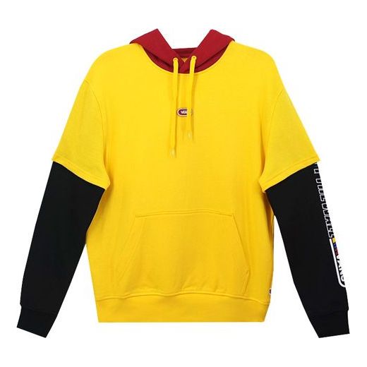 Sweatshirt Vans Layered Hoodie Gul | VN0A4RBH85W, 0