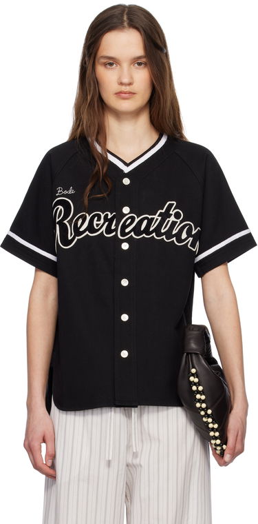 Jersey Bode Bode Recreation Baseball Jersey Shirt Sort | MRS25SH040, 0
