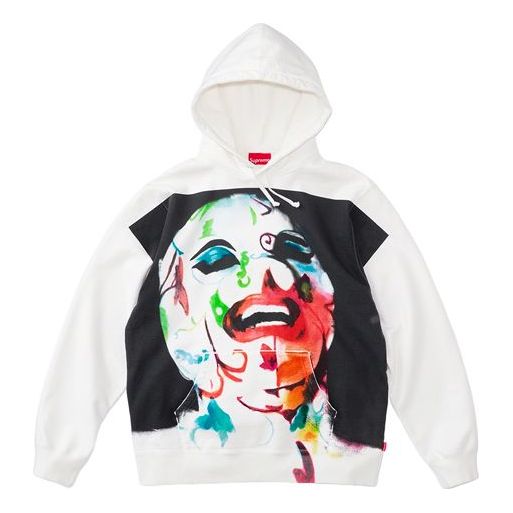 Sweatshirt Supreme Leigh Bowery Airbrushed Hoodie Hvid | SUP-SS20-722