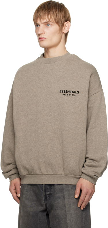 Sweater Fear of God Fear of God ESSENTIALS Fleece Crewneck Sweatshirt Brun | 192HO246269F, 3