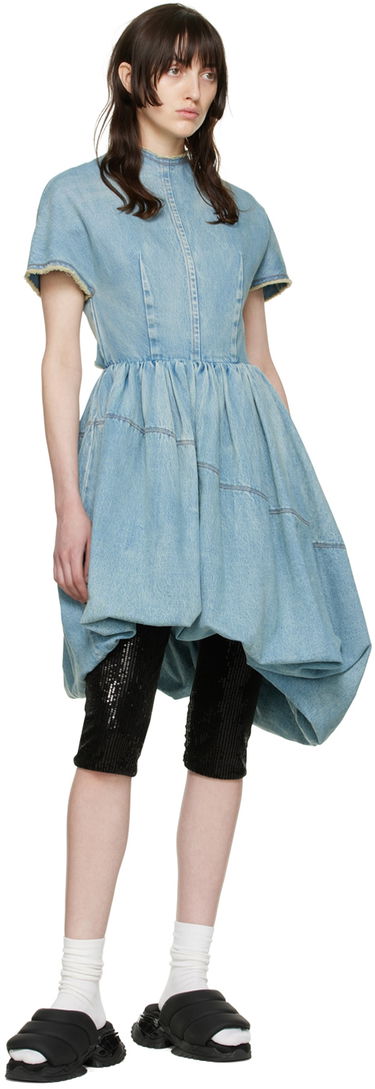 Kjole We11done Denim Mini Dress Blå | WD-DO1-22-352-W-BL, 3