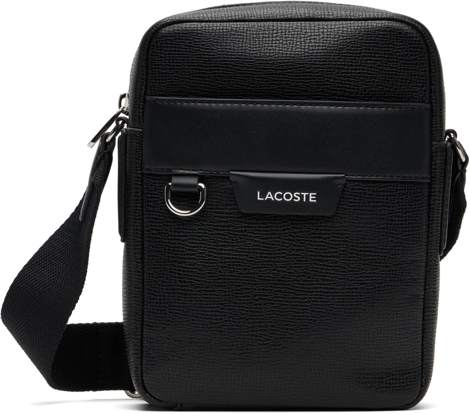 Skuldertaske Lacoste Ossian Leather Satchel Bag Sort | NH5047OI_000, 0